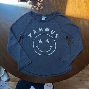 Vintage Junkfood Famous Waffle Knit T-Shirt 🩶